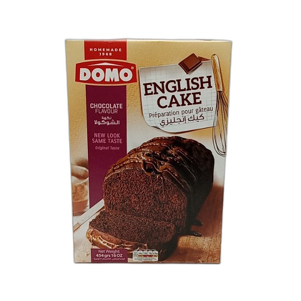 DOMO CAKE MIX ENGLISH CHOCO 454G