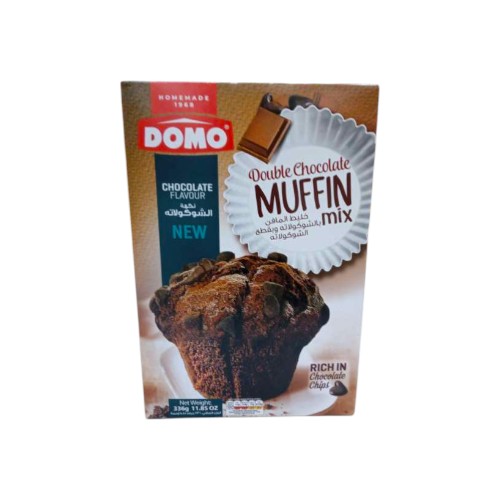 DOMO PUDDING MUFFIN MIX DOUBLE CHOCO 336G