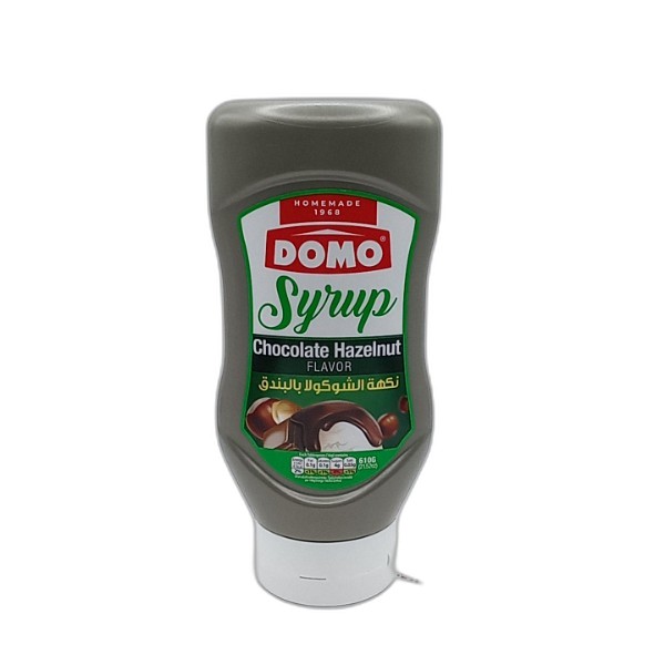 DOMO SYRUP CHOCOLATE HAZELNUT 610G