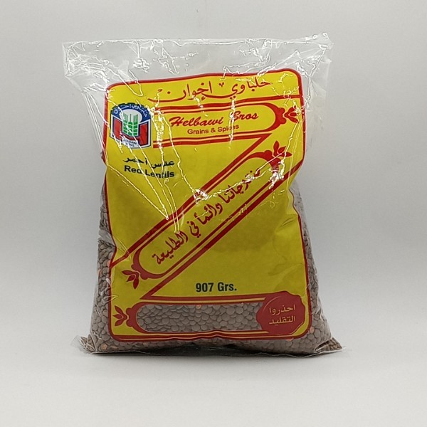 HELBAWI RED LENTILS 907G