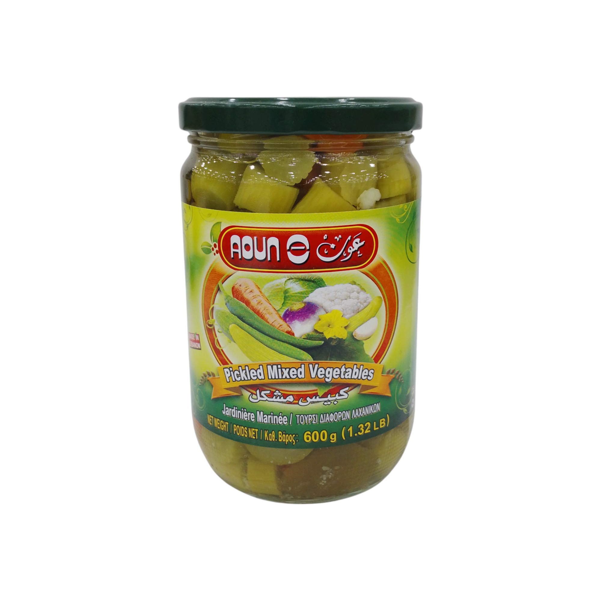AOUN PICKL.MIXED VEGETABLES 600G