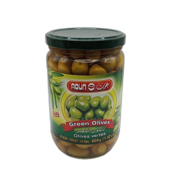 AOUN GREEN OLIVES 600G