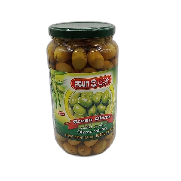 AOUN GREEN OLIVES 1KG