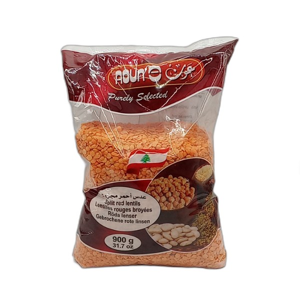 AOUN SPLIT LENTILS 900G