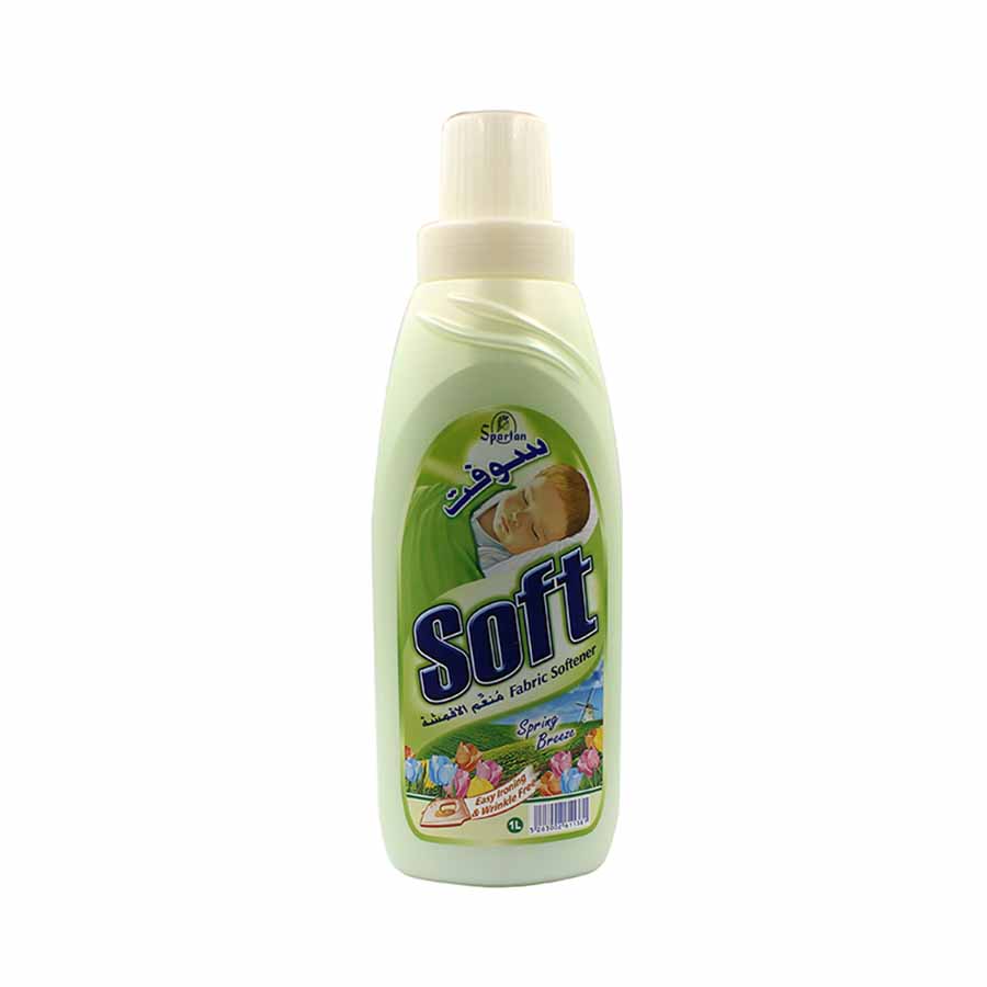 FABRIC SOFTNER GREEN SPRING 1L BREEZE  SOFT