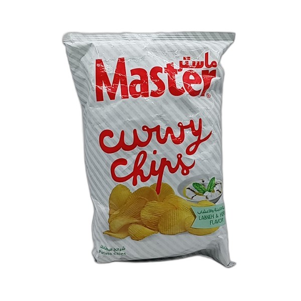 MASTER LABNEH HERBS CURVY CHIPS 70G