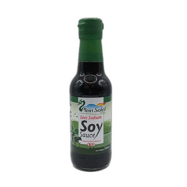 PLEIN SOLEIL LIGHT SOY SAUCE LESS 250ML