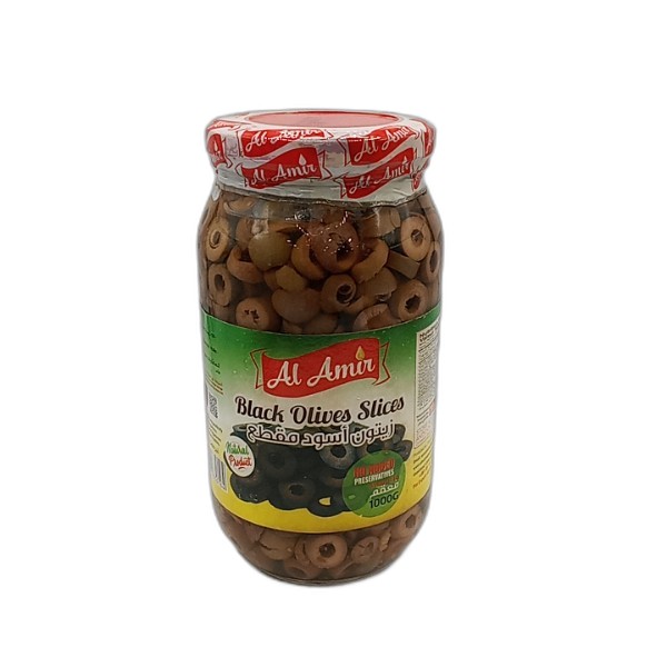 AL AMIR SLICED BLACK OLIVES 1K