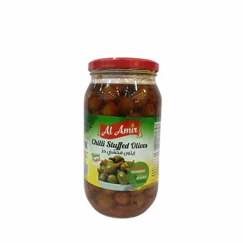 AL AMIR CHILLI STUFFED OLIVES 1KG
