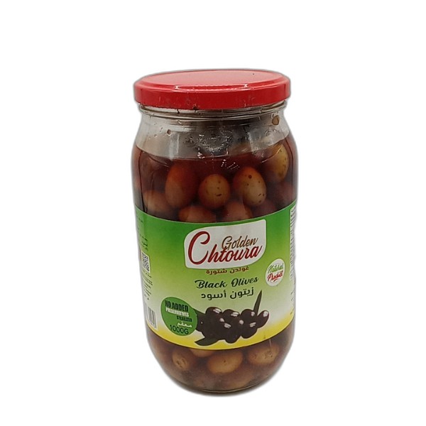GOLDEN CHTOURA BLACK OLIVES 1KG