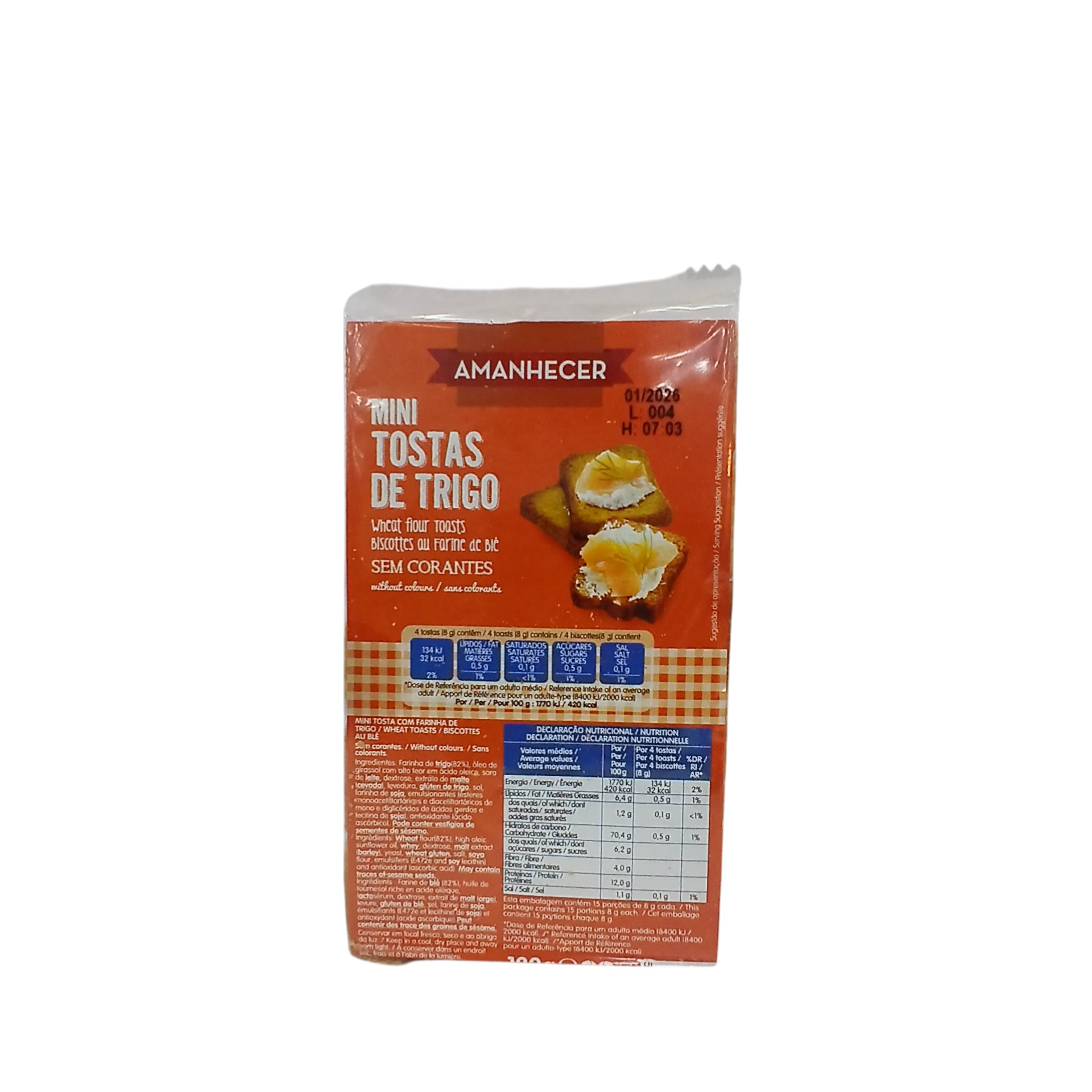 AMANHECER MINI TOAST 120G
