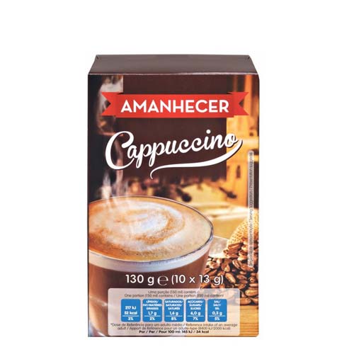 AMANHECER CAPPUCCINO SACHETS 10PK