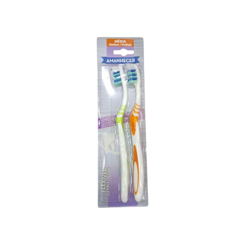 AMANHECER TOOTHBRUSH MEDIUM FLEX 2PCS