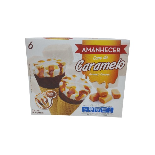 AMANHECER CARAMEL CONES 6X120ML