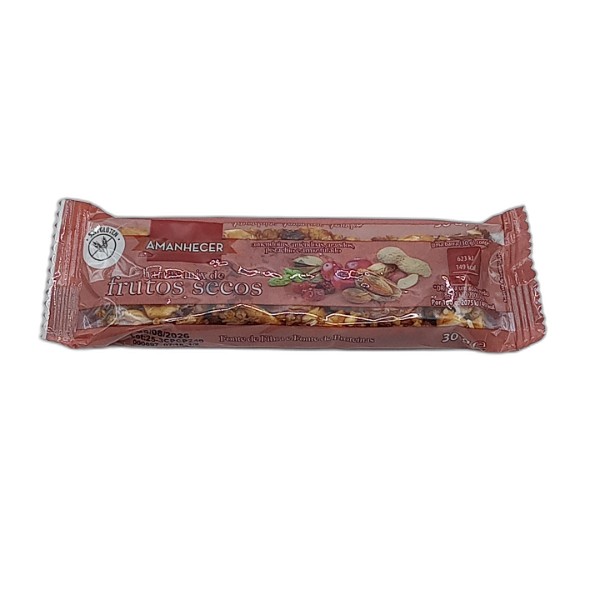 AMANHECER NUT BAR ALMOND-CRANBERRY 30G