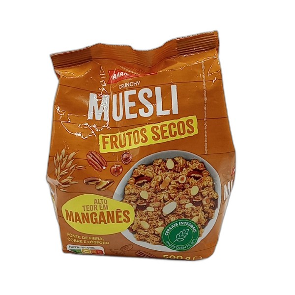 AMANHECER CRUNCHY MUESLI NUTS 500G