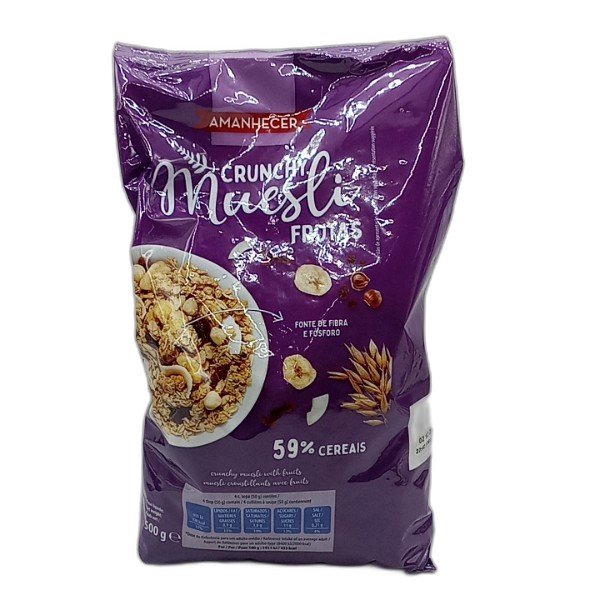 AMANHECER CRUNCHY MUESLI FRUITS 500G