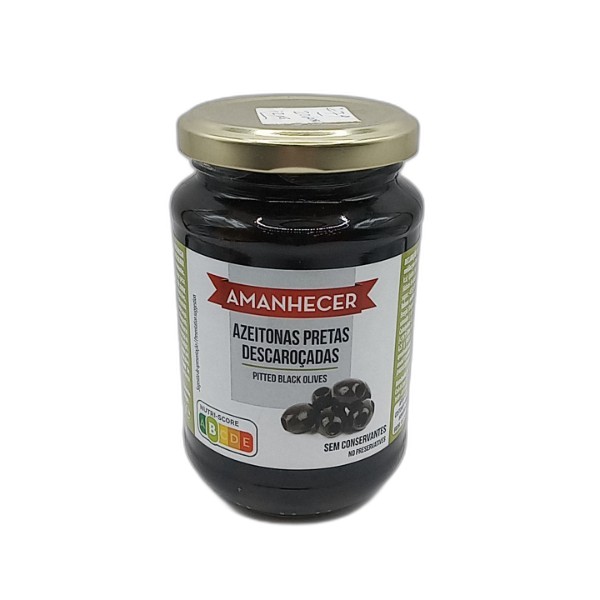 AMANHECER BLACK OLIVES PITTED 165G