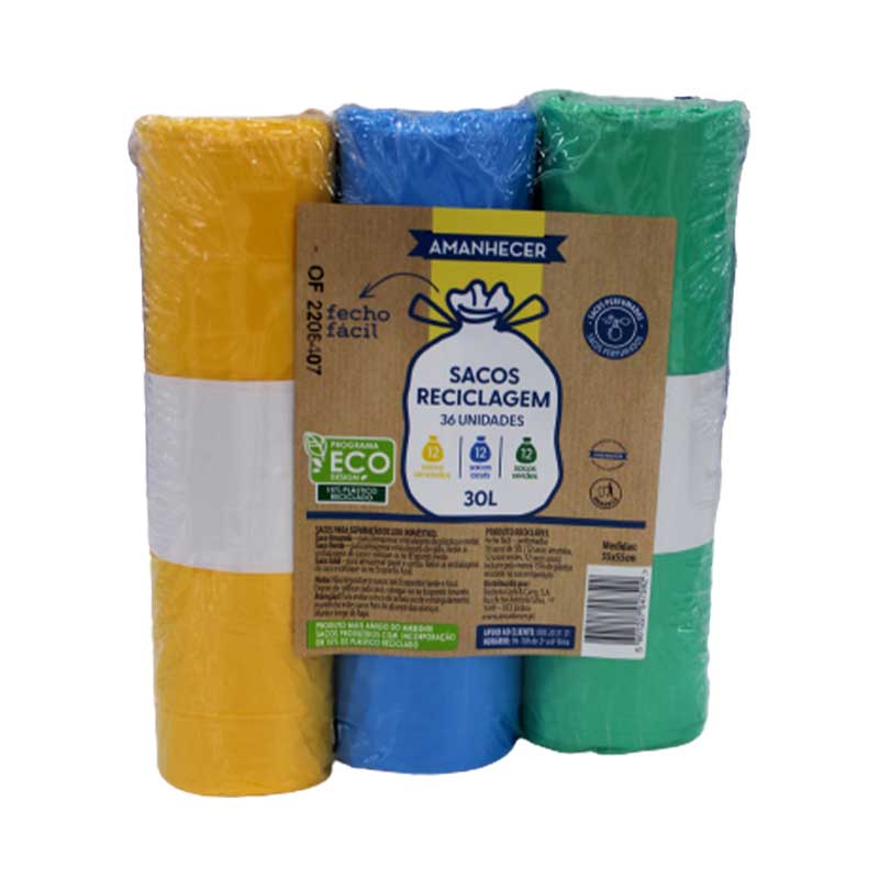 AMANHECER RECYCLING BAGS PERFUMED 3PK