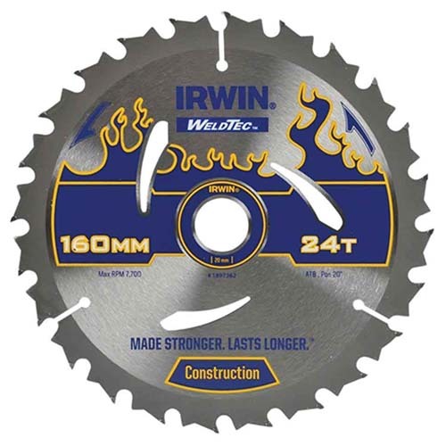 SAW BLADE IRWIN CIRCULAR WT 160MM-24T