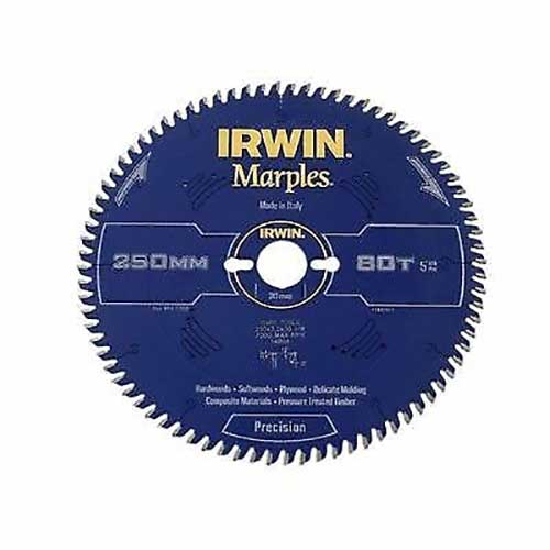 SAW BLADE IRWIN CIRCULAR 250MM-80T