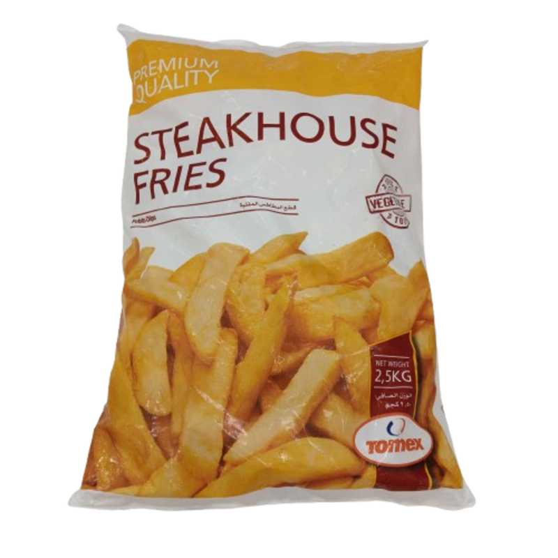 TOMEX STEAKHOUSE FRIES 2.5KG