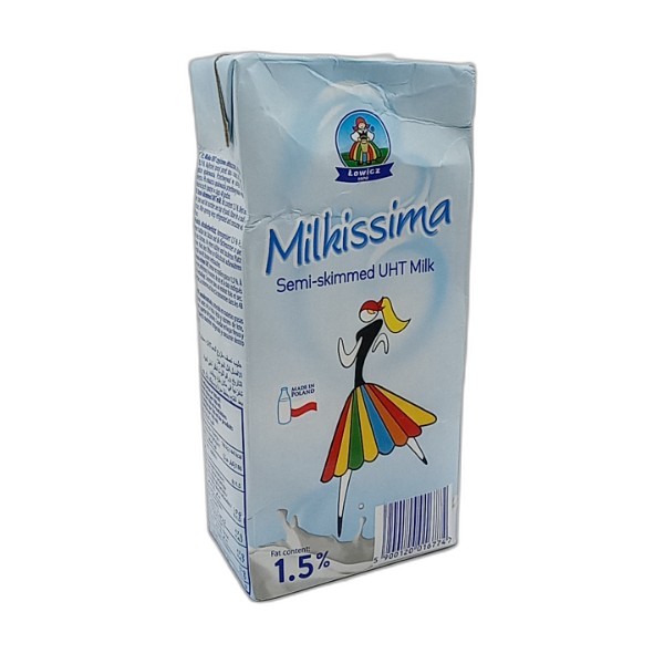 MILKISSIMA SEMI SKIMMED MILK 1L