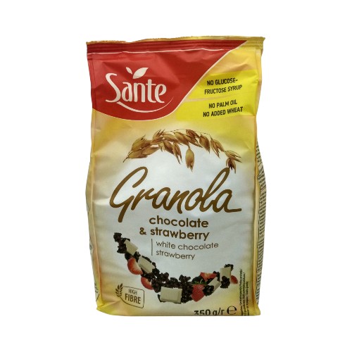 SANTE WHITE CHOC STRAWBERRY GRANOLA 350G