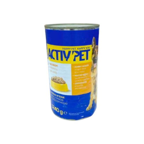 ACTIVPET WET DOG FOOD CHICKEN  CEREALS 1.24KG.