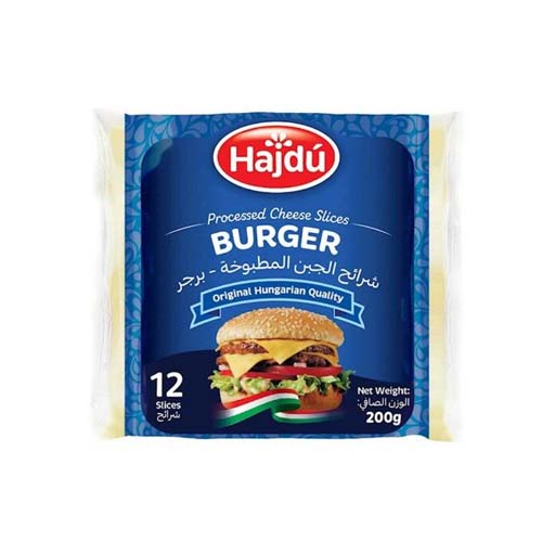 HAJDU BURGER SLICED CHEESE 200G