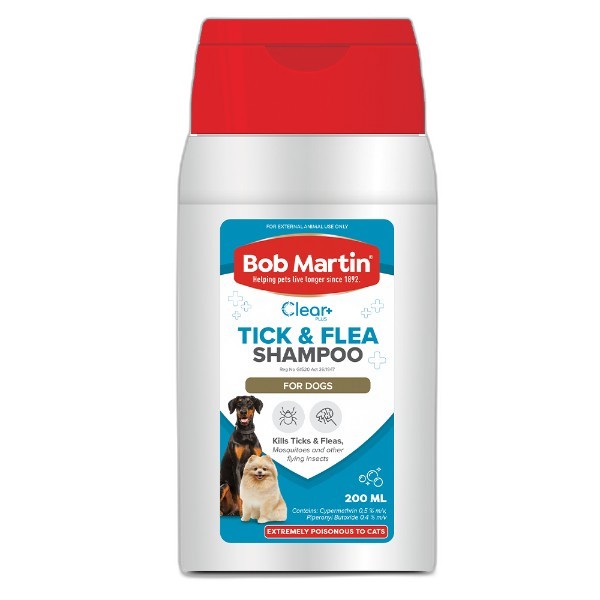 BOB-M DOG SHAMPOO TICK-FLEA 200ML