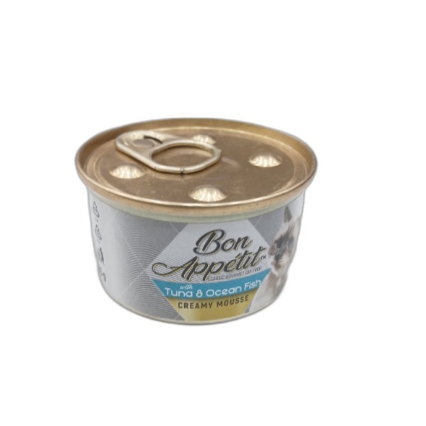 BON APPETIT CREAMY MOUSSE + TUNA  OCEAN FISH 85Gms