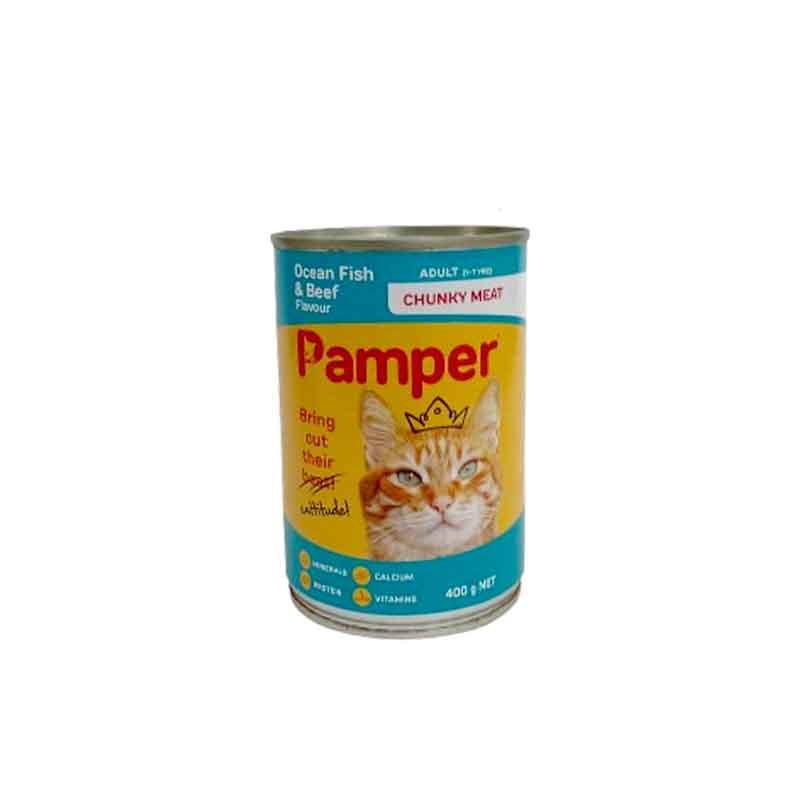 MLOAF O-FISH-BEEF 400G PAMPER