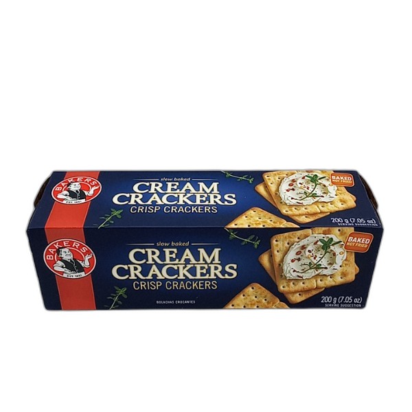 BAKERS CREAM CRACKERS 200G