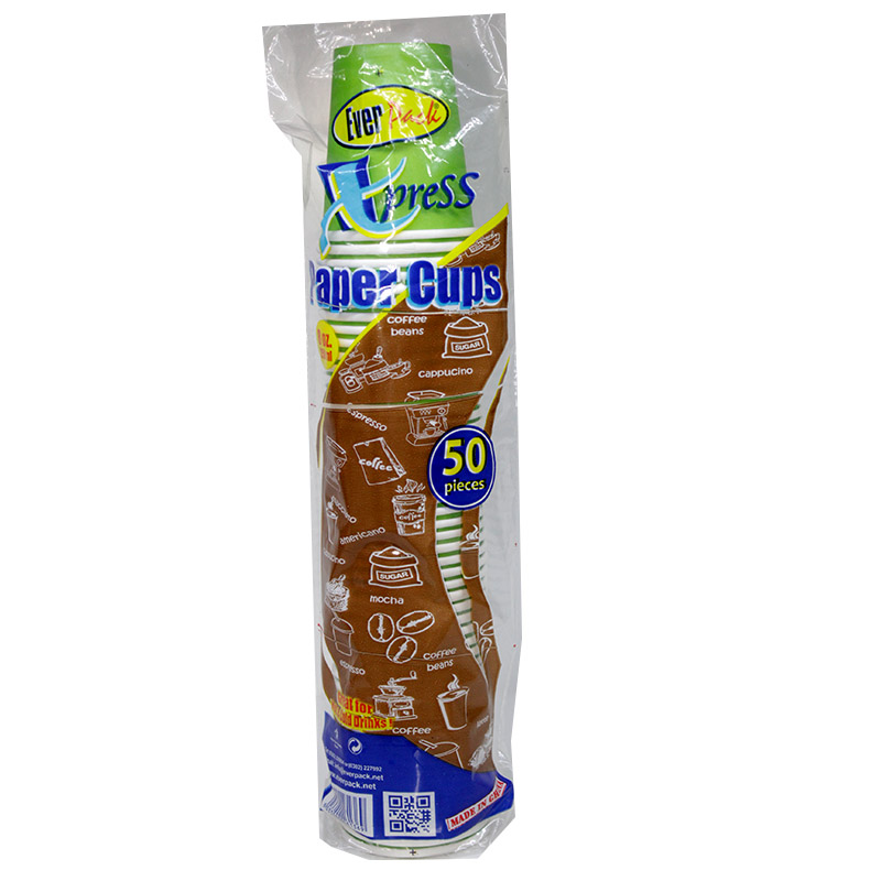 PAPER CUP 8 OZ 50PCS EVERPACK.