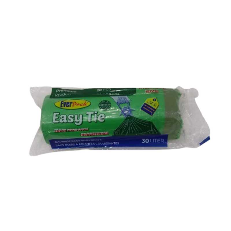EVERPACK TRASH BAGS EASY TIE 30L 20PCS