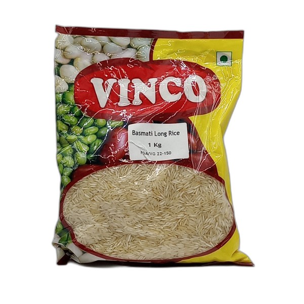 VINCO BASMATI LONG GRAIN RICE 1KG