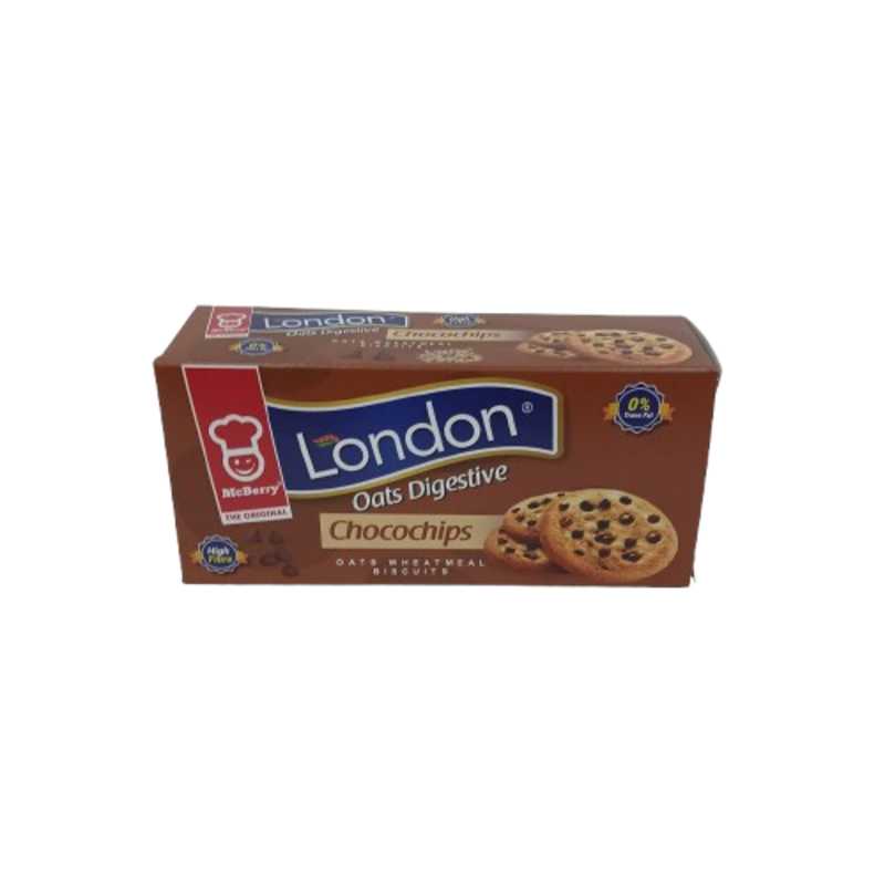LONDON OATS CHOCOCHIPS DIGESTIVE 80G