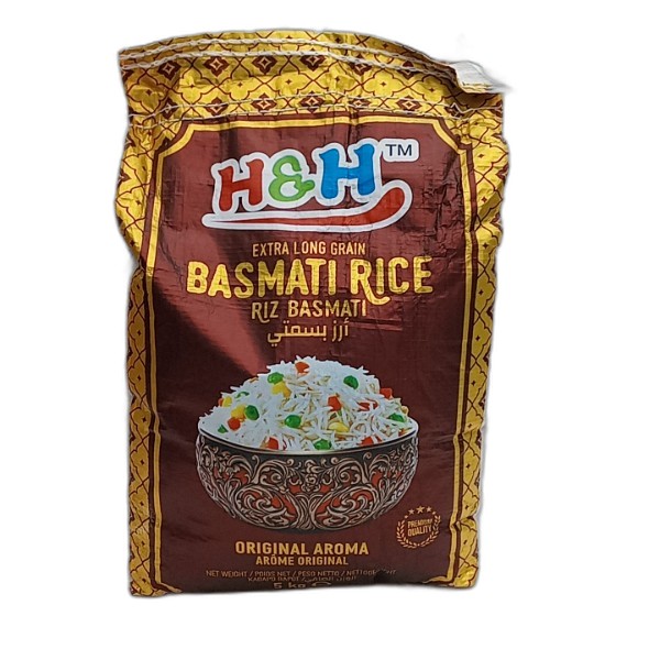 H&H BASMATI RICE RIZ BASMATI 5KG