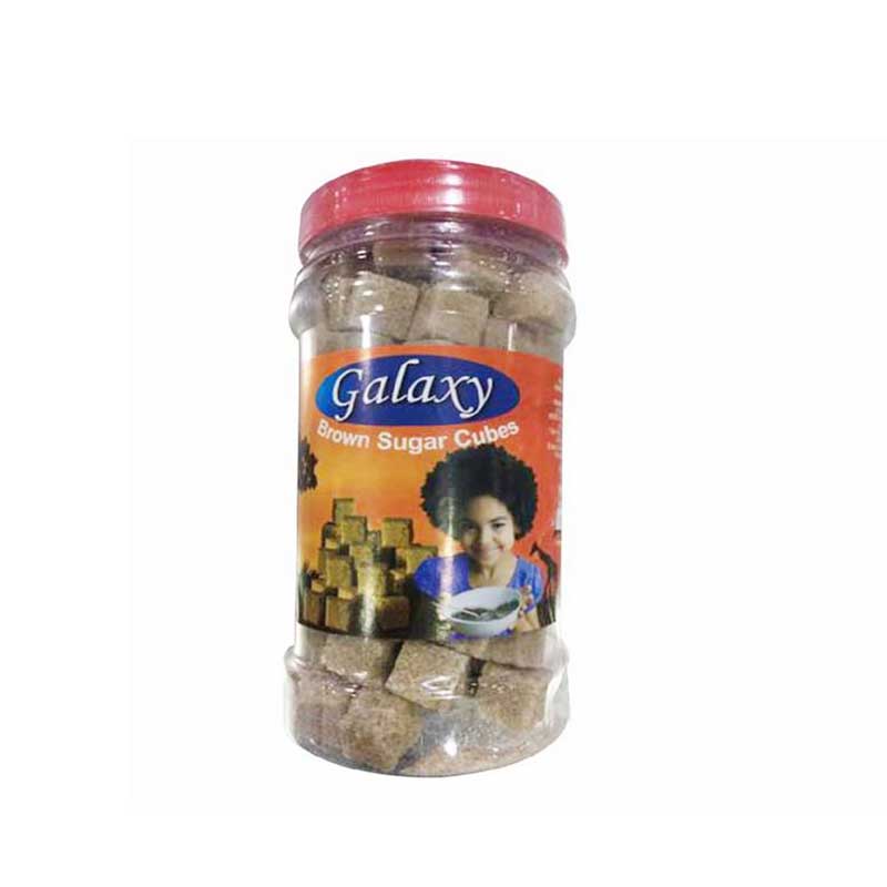 SUGAR CUBES BROWN JAR 700G GALAXY