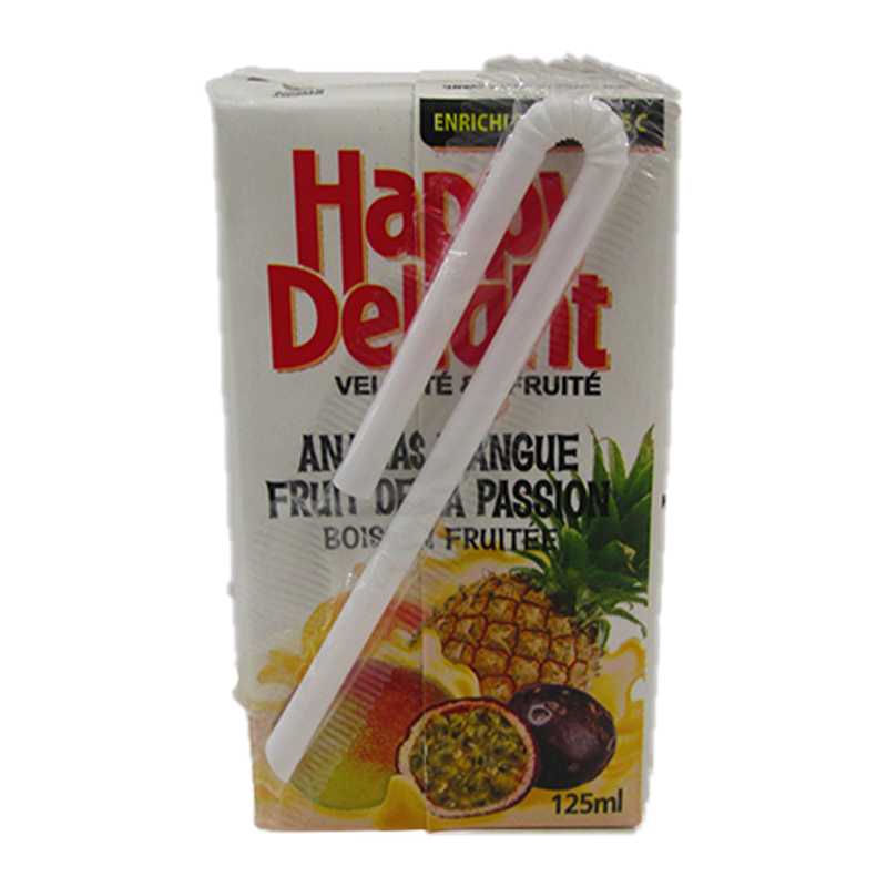 HAPPY DELIGHT PINEAPPLE MANGO PASSION JUICE 125ML