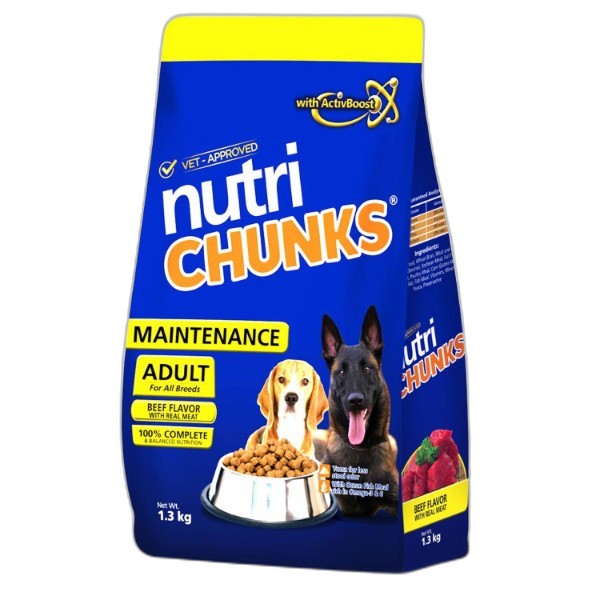 DOG FOOD CHUNKIES ADULT 2K NUTRIPAK
