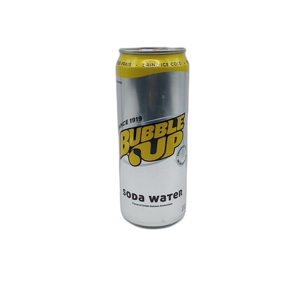 BUBBLE UP SODA WATER CAN 330ML