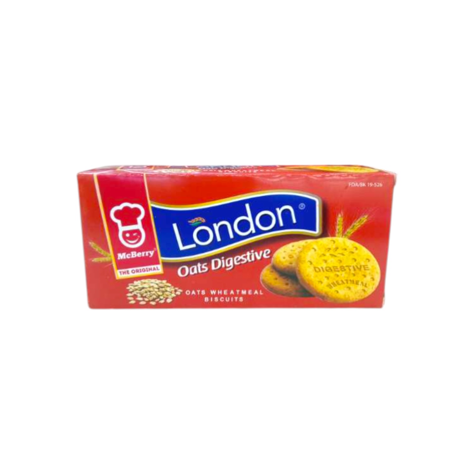 MCBERRY OATS DIGESTIVE BISCUITS 80G