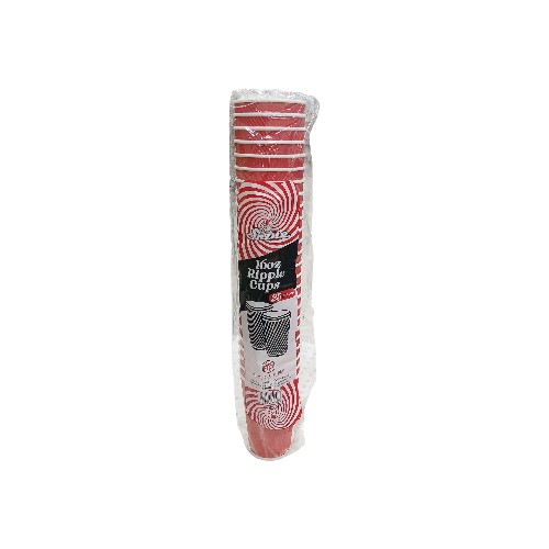 SHINE RIPPLE CUPS 16OZ 25PC