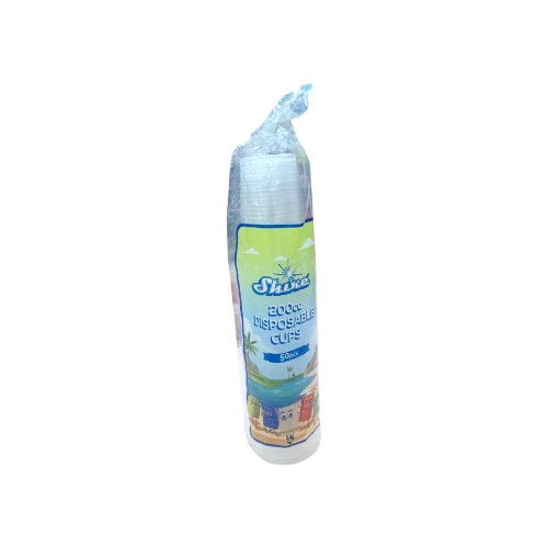 SHINE DISPOSABLE CUPS 200CC 50PC