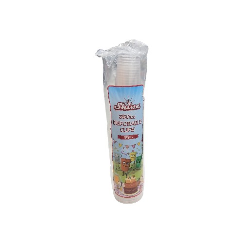 SHINE DISPOSABLE CUPS 350CC 50PC