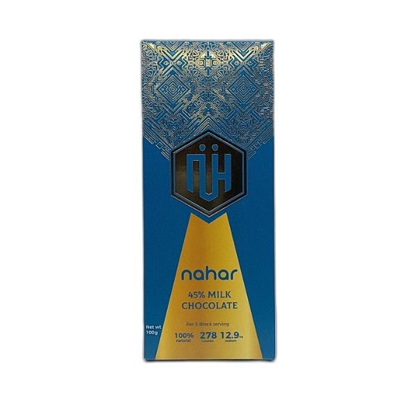 NAHAR 45% MILK CHOCOLATE 100G