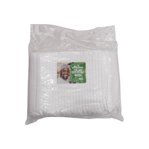 SHINE WHITE HAIR NETS 100PC