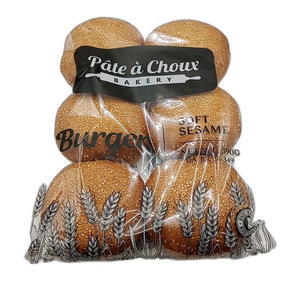 PATE A CHOUX SESAME BURGER BUNS 350G